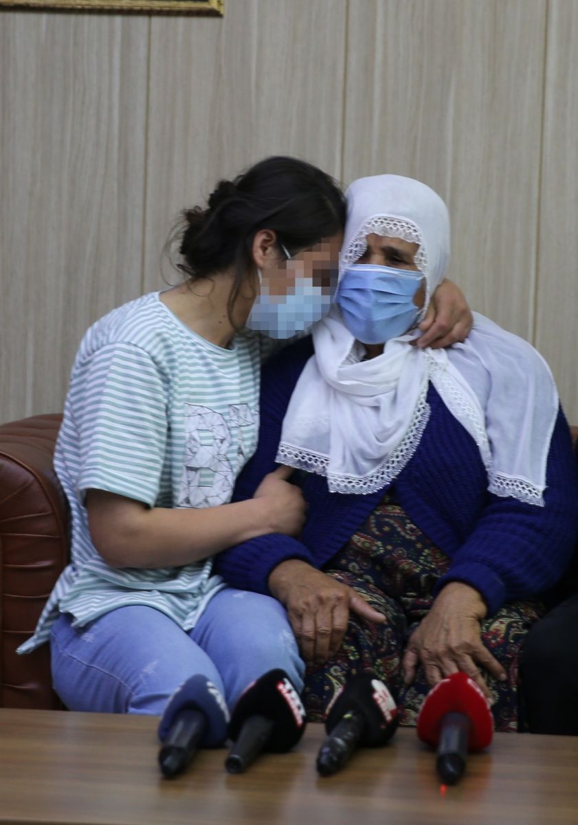 Mardin’de teslim olan kadın terörist ailesi ile buluşturuldu